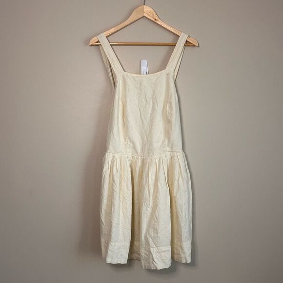 Free People Melted Hearts Linen Blend Mini Dress Size Large - Picture 4 of 9